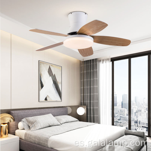 Ventilador de techo LED de estilo nórdico moderno con luz
